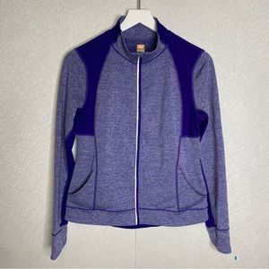 Lucy Tech Long Sleeve Full Front Zip Warmup Track Jacket Thumb Size Medium